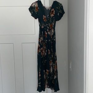 Floral Wrap Maxi Dress